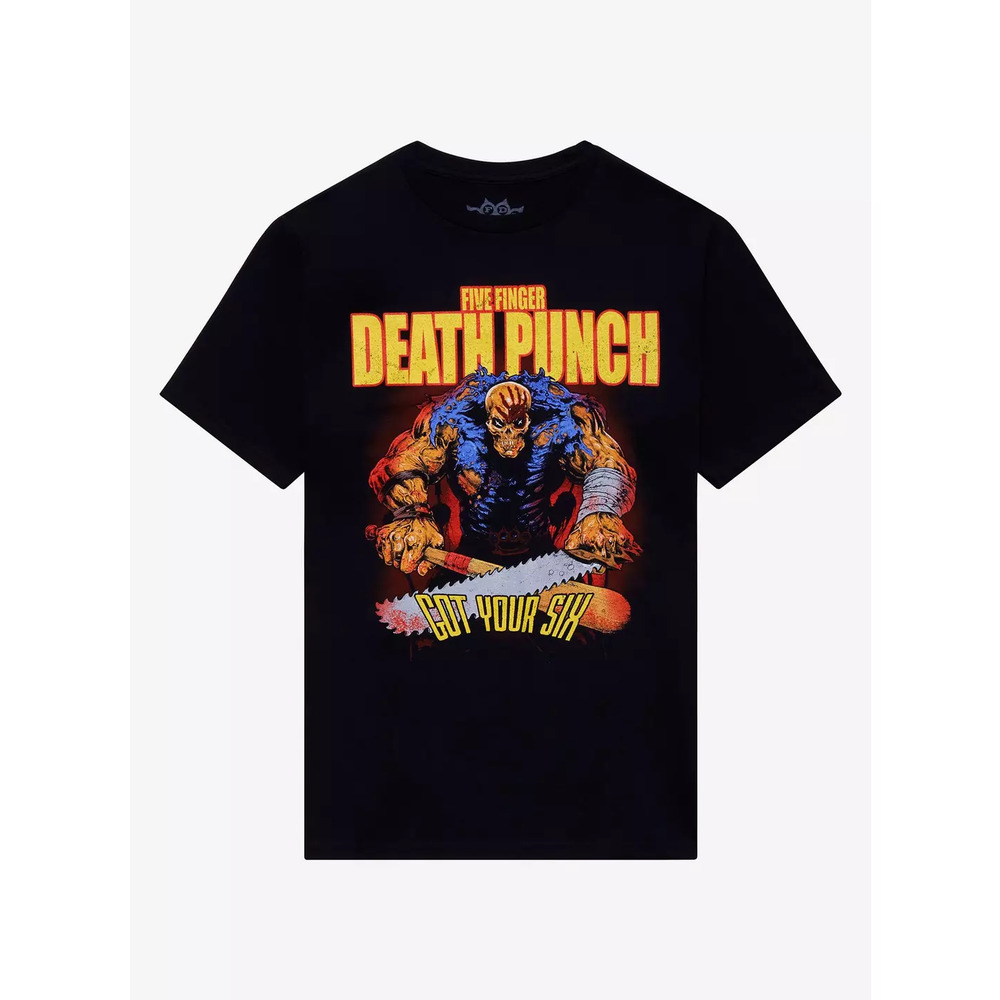 Five Finger Death Punch T Shirt Mens Small Black Got Your Six Band Album Cover